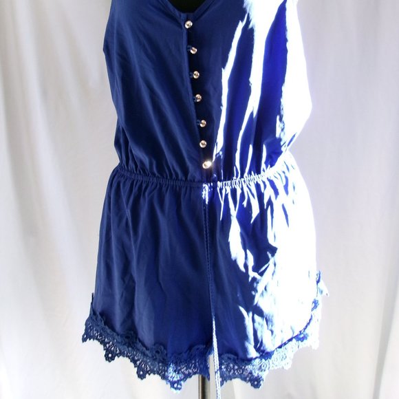 Papaya blue romper size large - Picture 2 of 4